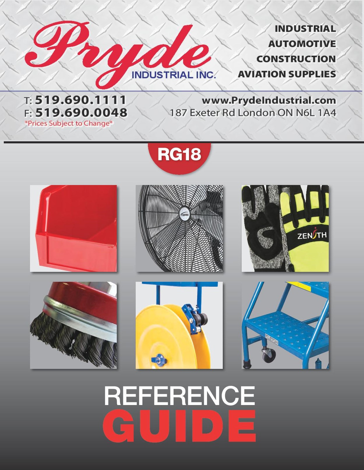 Pryde Catalogue Catalogue Cover